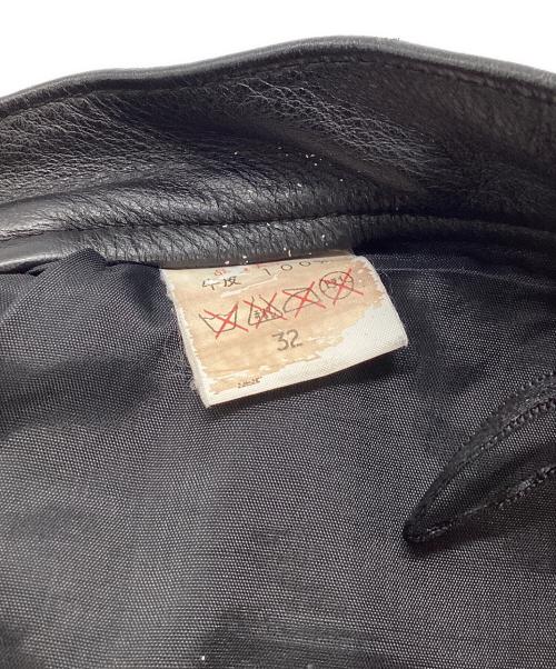 JOHNBULL（ジョンブル）JOHNBULL (ジョンブル) レザーハーフパンツ ブラック サイズ:32の古着・服飾アイテム