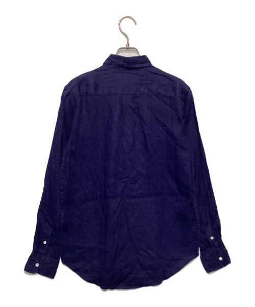 POLO RALPH LAUREN（ポロ・ラルフローレン）POLO RALPH LAUREN (ポロ・ラルフローレン) ポニー刺繍リネンシャツ パープル サイズ:Sの古着・服飾アイテム