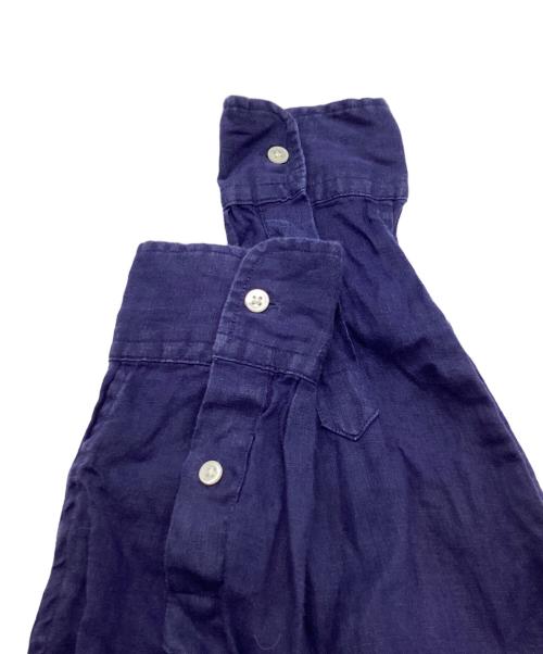 POLO RALPH LAUREN（ポロ・ラルフローレン）POLO RALPH LAUREN (ポロ・ラルフローレン) ポニー刺繍リネンシャツ パープル サイズ:Sの古着・服飾アイテム