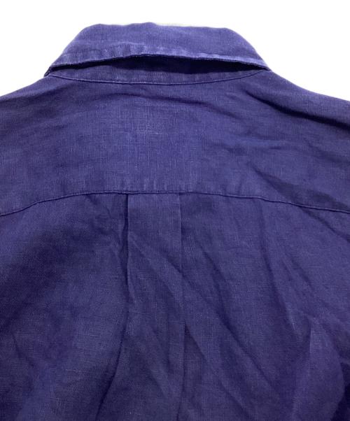 POLO RALPH LAUREN（ポロ・ラルフローレン）POLO RALPH LAUREN (ポロ・ラルフローレン) ポニー刺繍リネンシャツ パープル サイズ:Sの古着・服飾アイテム