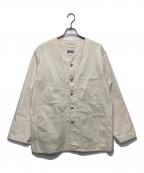 Engineered Garmentsエンジニアドガーメンツ）の古着「ノーカラーカバーオール」｜アイボリー