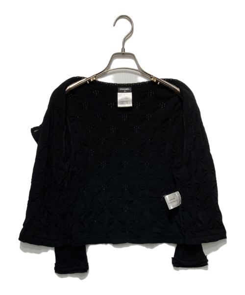 CHANEL（シャネル）CHANEL (シャネル) ココマークボタン カーディガン ブラック サイズ:38の古着・服飾アイテム