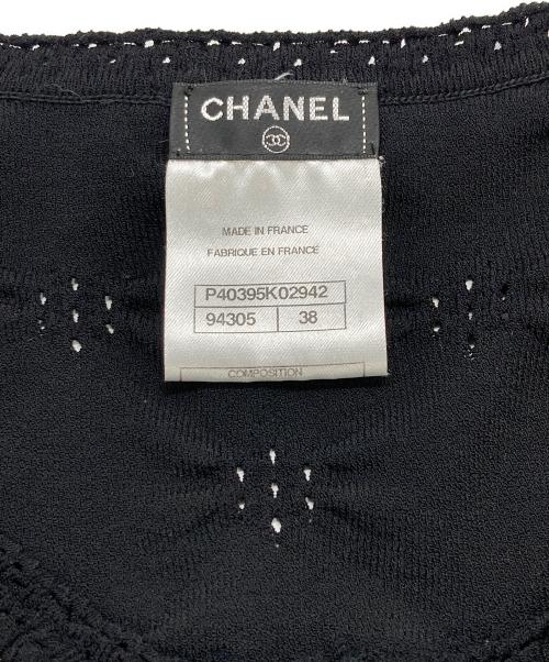 CHANEL（シャネル）CHANEL (シャネル) ココマークボタン カーディガン ブラック サイズ:38の古着・服飾アイテム