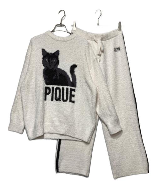gelato pique（ジェラートピケ）gelato pique (ジェラートピケ) ジャガードプルオーバー&ロングパンツSET ホワイト サイズ:Fの古着・服飾アイテム