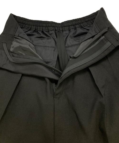 MAISON SPECIAL（メゾンスペシャル）MAISON SPECIAL (メゾンスペシャル) Prime-Wide Forward Drop Two Tucks Pants ブラック サイズ:00の古着・服飾アイテム