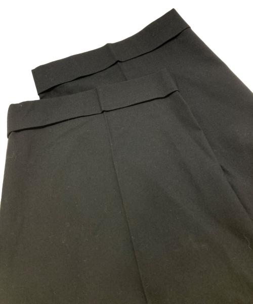 MAISON SPECIAL（メゾンスペシャル）MAISON SPECIAL (メゾンスペシャル) Prime-Wide Forward Drop Two Tucks Pants ブラック サイズ:00の古着・服飾アイテム