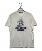 LOUIS VUITTONルイ ヴィトン）の古着「ヴィヴィエンヌ クルーネックTシャツ」｜ホワイト
