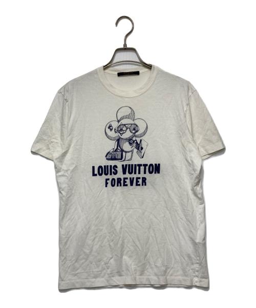 LOUIS VUITTON（ルイ ヴィトン）LOUIS VUITTON (ルイ ヴィトン) ヴィヴィエンヌ クルーネックTシャツ ホワイト サイズ:Sの古着・服飾アイテム
