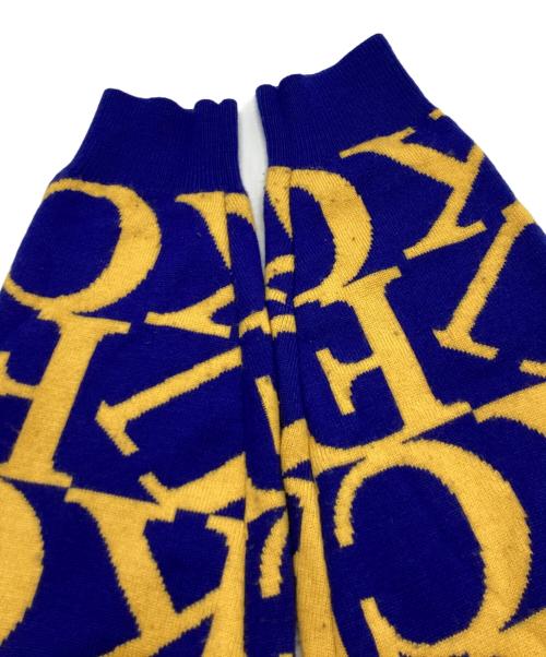 SUPREME（シュプリーム）SUPREME (シュプリーム) Fuck Sweater ブルー×イエロー サイズ:Ｍの古着・服飾アイテム