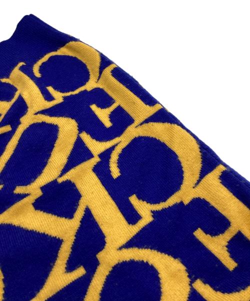 SUPREME（シュプリーム）SUPREME (シュプリーム) Fuck Sweater ブルー×イエロー サイズ:Ｍの古着・服飾アイテム