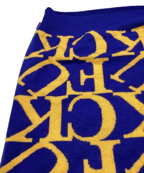 SUPREME（シュプリーム）SUPREME (シュプリーム) Fuck Sweater ブルー×イエロー サイズ:Ｍの古着・服飾アイテム