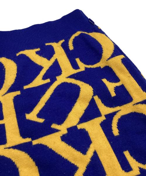 SUPREME（シュプリーム）SUPREME (シュプリーム) Fuck Sweater ブルー×イエロー サイズ:Ｍの古着・服飾アイテム