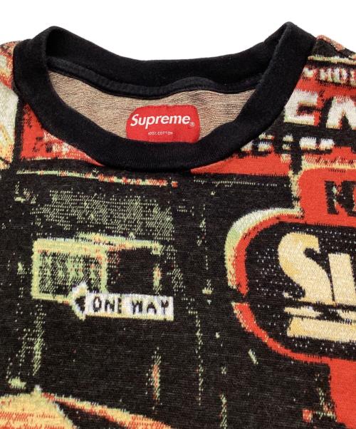 SUPREME（シュプリーム）SUPREME (シュプリーム) Street Scene Jacquard S/S Top ブラック サイズ:Ｍの古着・服飾アイテム