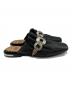 中古・古着 TOGA PULLA (トーガ プルラ) BLACK LEATHER MULE ブラック サイズ:37：25000円