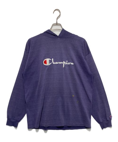 Champion（チャンピオン）Champion (チャンピオン) 製品染めパーカー パープル サイズ:LARGEの古着・服飾アイテム