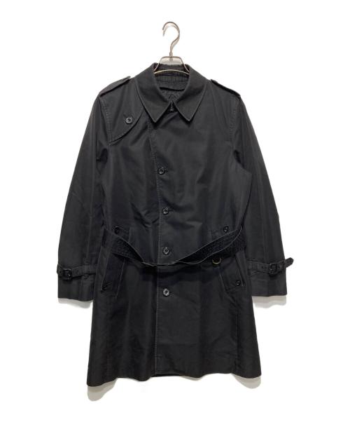Aquascutum（アクアスキュータム）Aquascutum (アクアスキュータム) ライナー付きシングルトレンチコート ブラック サイズ:38の古着・服飾アイテム