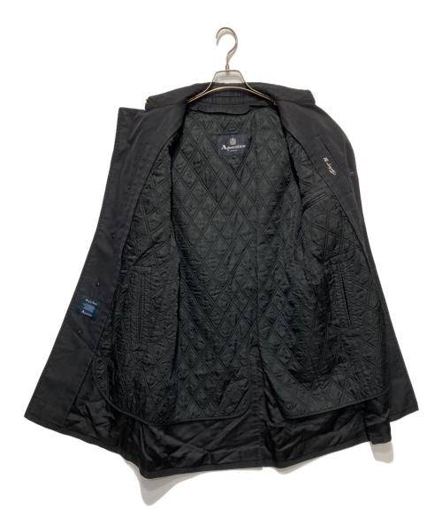 Aquascutum（アクアスキュータム）Aquascutum (アクアスキュータム) ライナー付きシングルトレンチコート ブラック サイズ:38の古着・服飾アイテム