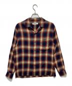 Barbourバブアー）の古着「オンブレチェックシャツ」｜レッド×ネイビー