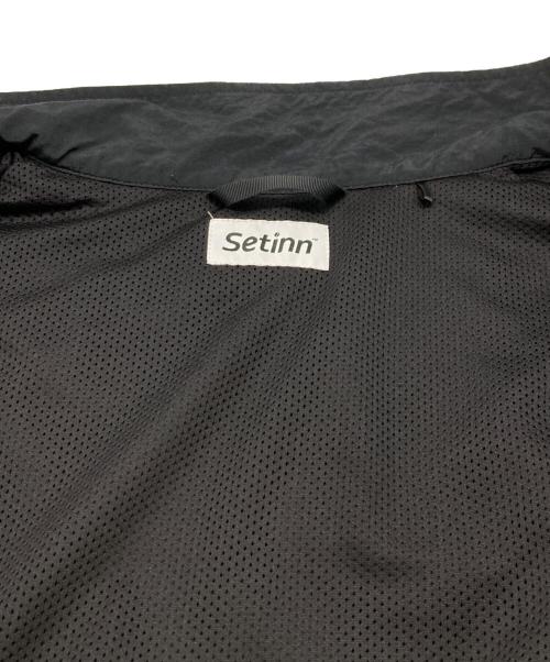 SETINN（セットイン）SETINN (セットイン) ナイロンジャケット ブラック サイズ:Ｌの古着・服飾アイテム