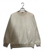 AURALEEオーラリー）の古着「ORGANIC COTTON COMPACT GRADATION DYED SWEAT P/O」｜ベージュ