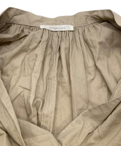 Plage（プラージュ）Plage (プラージュ) Lawn ボリューム Flare ワンピース ベージュ サイズ:36の古着・服飾アイテム