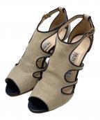 NEBULONIEネブローニ）の古着「スコットクラブオープントゥサンダル」｜ベージュ