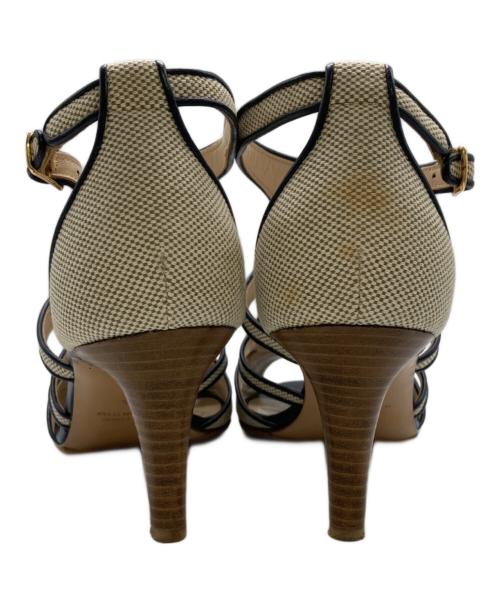 NEBULONIE（ネブローニ）NEBULONIE (ネブローニ) スコットクラブオープントゥサンダル ベージュ サイズ:36の古着・服飾アイテム