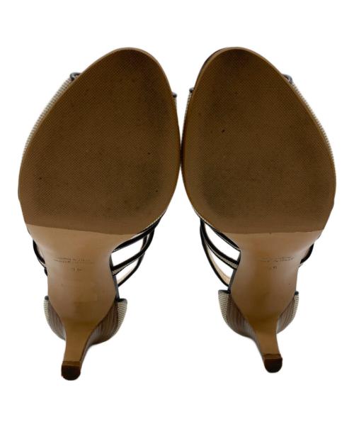 NEBULONIE（ネブローニ）NEBULONIE (ネブローニ) スコットクラブオープントゥサンダル ベージュ サイズ:36の古着・服飾アイテム