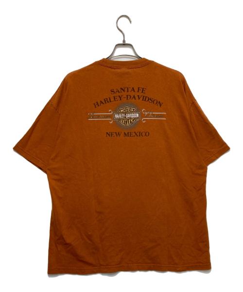 HARLEY-DAVIDSON（ハーレーダビッドソン）HARLEY-DAVIDSON (ハーレーダビッドソン) プリントTシャツ オレンジ サイズ:2XLの古着・服飾アイテム