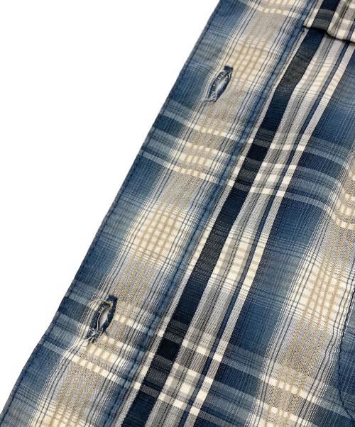 CarHartt（カーハート）CarHartt (カーハート) チェックシャツ ブルー サイズ:2XLの古着・服飾アイテム