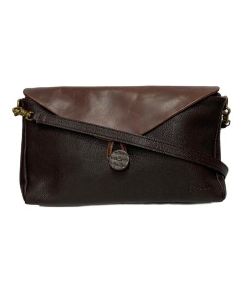 Diu（ディウ）Diu (ディウ) レザーショルダーバッグ ブラウンの古着・服飾アイテム