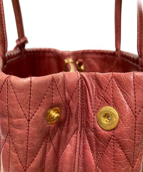 MIU MIU（ミュウミュウ）MIU MIU (ミュウミュウ) マテラッセ 2WAYトートバッグ ピンクの古着・服飾アイテム