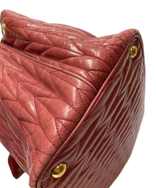 MIU MIU（ミュウミュウ）MIU MIU (ミュウミュウ) マテラッセ 2WAYトートバッグ ピンクの古着・服飾アイテム