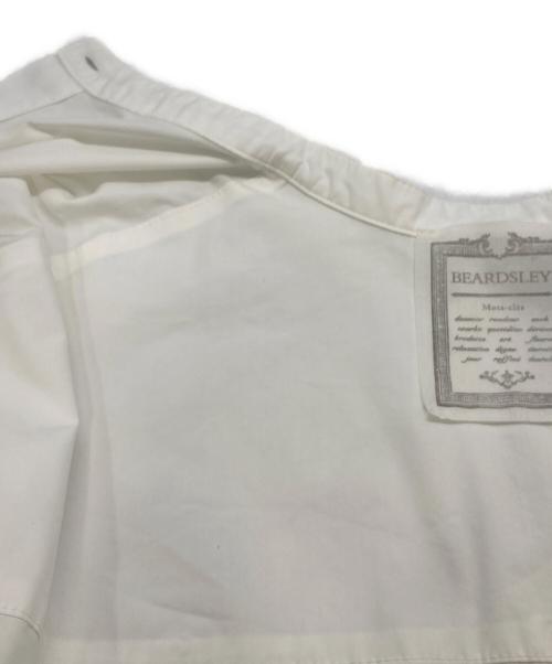 BEARDSLEY（ビアズリー）BEARDSLEY (ビアズリー) ジレセットギャザーカフスシャツ ホワイト×グレー サイズ:Fの古着・服飾アイテム