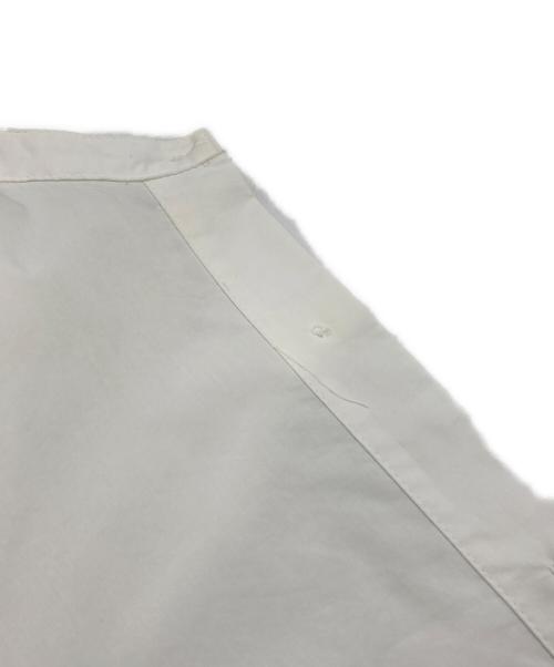 BEARDSLEY（ビアズリー）BEARDSLEY (ビアズリー) ジレセットギャザーカフスシャツ ホワイト×グレー サイズ:Fの古着・服飾アイテム