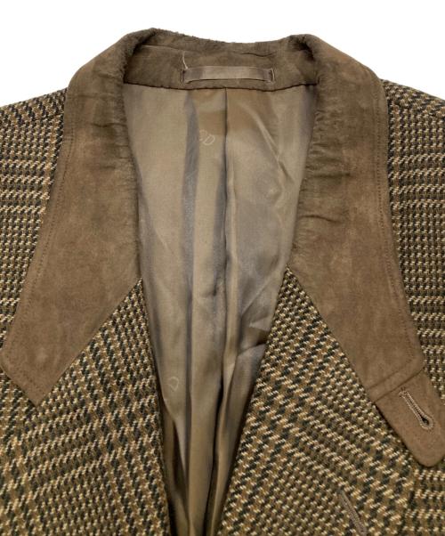 Christian Dior MONSIEUR（クリスチャンディオールムッシュ）Christian Dior MONSIEUR (クリスチャンディオールムッシュ) スエードカラー2Bジャケット ブラウン サイズ:Mの古着・服飾アイテム