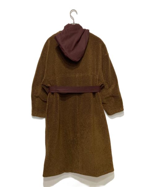 CLANE（クラネ）CLANE (クラネ) MILITARY LAYER BOA COAT ブラウン×ワインレッド サイズ:1の古着・服飾アイテム