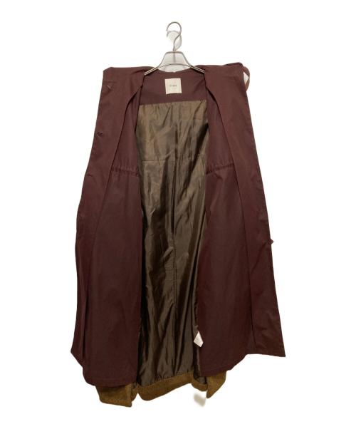 CLANE（クラネ）CLANE (クラネ) MILITARY LAYER BOA COAT ブラウン×ワインレッド サイズ:1の古着・服飾アイテム