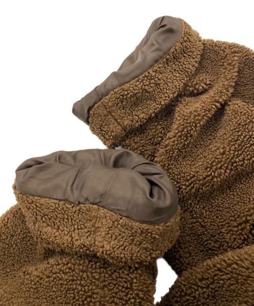 CLANE（クラネ）CLANE (クラネ) MILITARY LAYER BOA COAT ブラウン×ワインレッド サイズ:1の古着・服飾アイテム