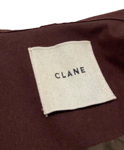 CLANE（クラネ）CLANE (クラネ) MILITARY LAYER BOA COAT ブラウン×ワインレッド サイズ:1の古着・服飾アイテム