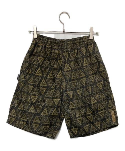 Ocean Pacific（オーシャンパシフィック）Ocean Pacific (オーシャンパシフィック) 総柄ハーフパンツ ブラック×ベージュ サイズ:Ｍの古着・服飾アイテム