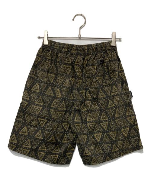 Ocean Pacific（オーシャンパシフィック）Ocean Pacific (オーシャンパシフィック) 総柄ハーフパンツ ブラック×ベージュ サイズ:Ｍの古着・服飾アイテム