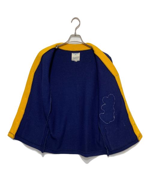 Champion（チャンピオン）Champion (チャンピオン) レタードカーディガン ネイビー×イエロー サイズ:-の古着・服飾アイテム