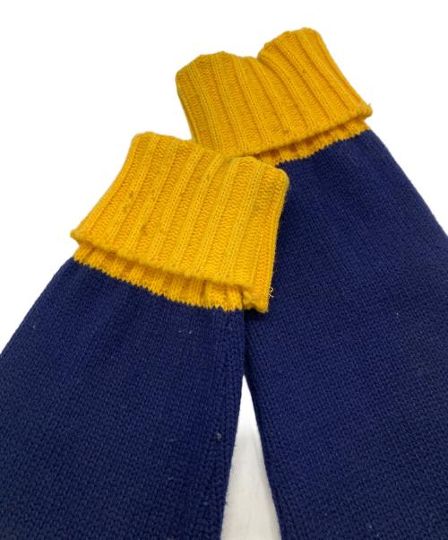 Champion（チャンピオン）Champion (チャンピオン) レタードカーディガン ネイビー×イエロー サイズ:-の古着・服飾アイテム