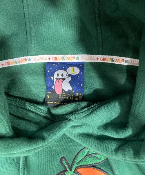 GRAF&WU（グラフアンドユー）GRAF&WU (グラフアンドユー) ワッペンパーカー グリーン サイズ:Lの古着・服飾アイテム