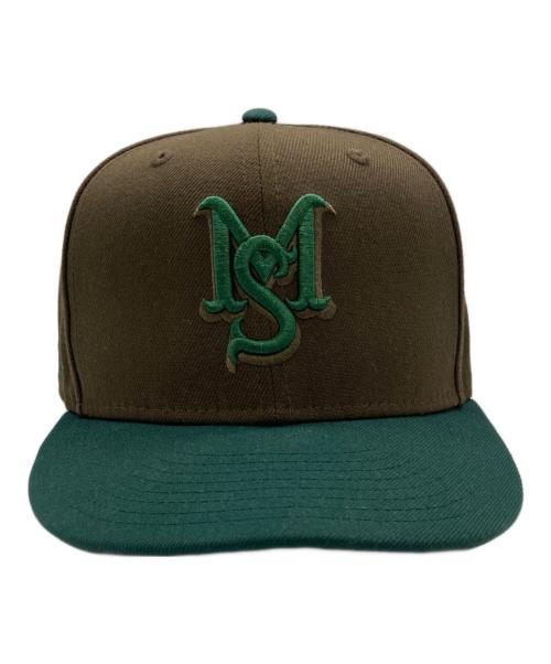New Era（ニューエラ）New Era (ニューエラ) Manastash (マナスタッシュ) キャップ グリーン×ブラウン サイズ:MEDIUM/LARGEの古着・服飾アイテム