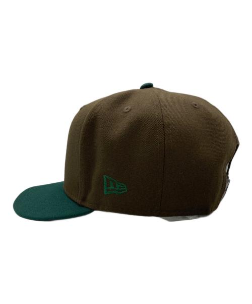 New Era（ニューエラ）New Era (ニューエラ) Manastash (マナスタッシュ) キャップ グリーン×ブラウン サイズ:MEDIUM/LARGEの古着・服飾アイテム