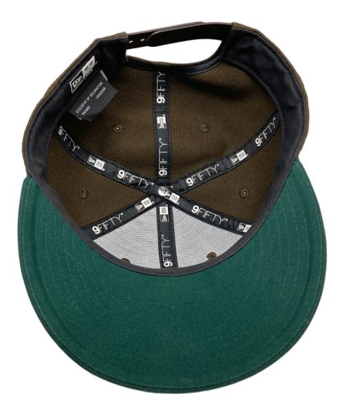 New Era（ニューエラ）New Era (ニューエラ) Manastash (マナスタッシュ) キャップ グリーン×ブラウン サイズ:MEDIUM/LARGEの古着・服飾アイテム