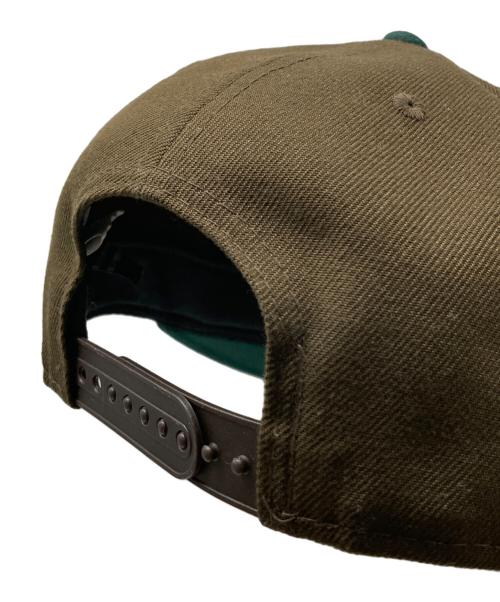 New Era（ニューエラ）New Era (ニューエラ) Manastash (マナスタッシュ) キャップ グリーン×ブラウン サイズ:MEDIUM/LARGEの古着・服飾アイテム