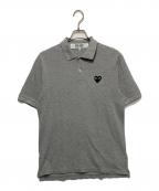 PLAY COMME des GARCONSプレイコムデギャルソン）の古着「PoloTOP」｜グレー